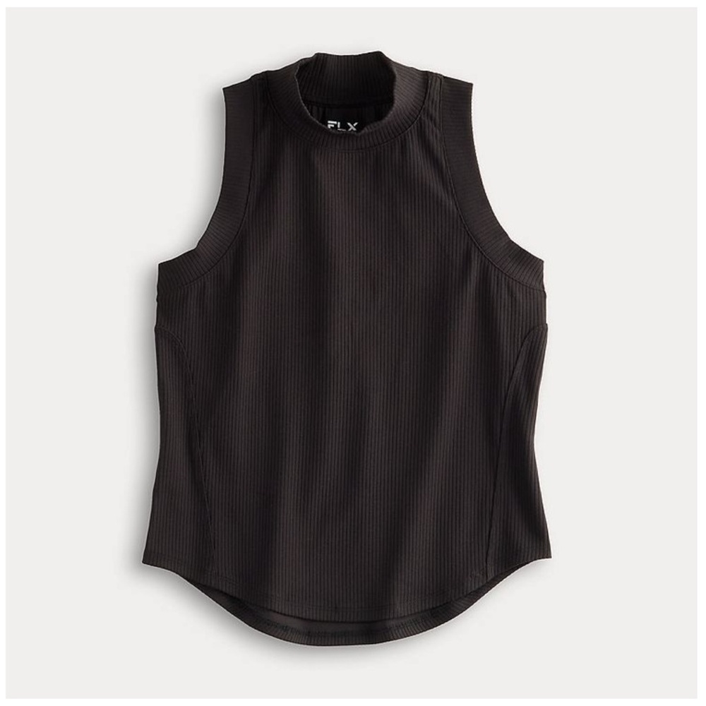 FLX Women's Black Muscle Tee